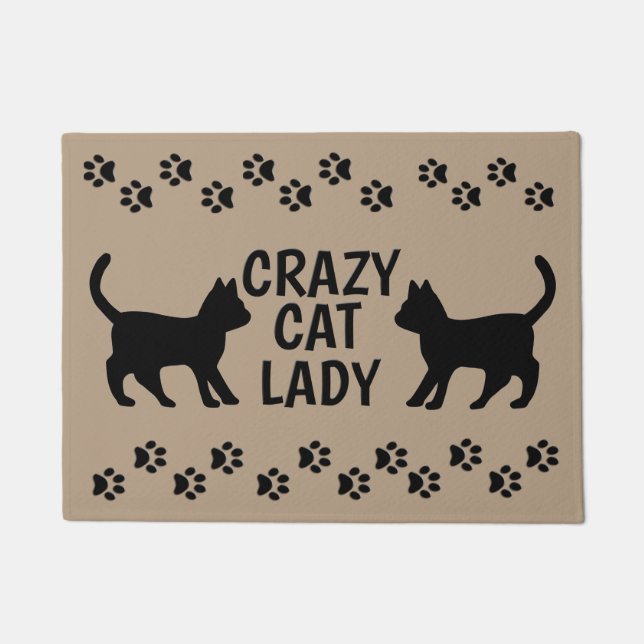 Crazy Cat Lady by mcful Door Mat Rug (Front)