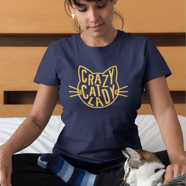Crazy Cat Lady Cat Face T-Shirt (Creator Uploaded)