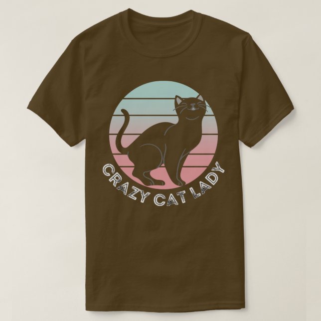 Crazy Cat Lady Cat Merch Design1 T-Shirt (Design Front)