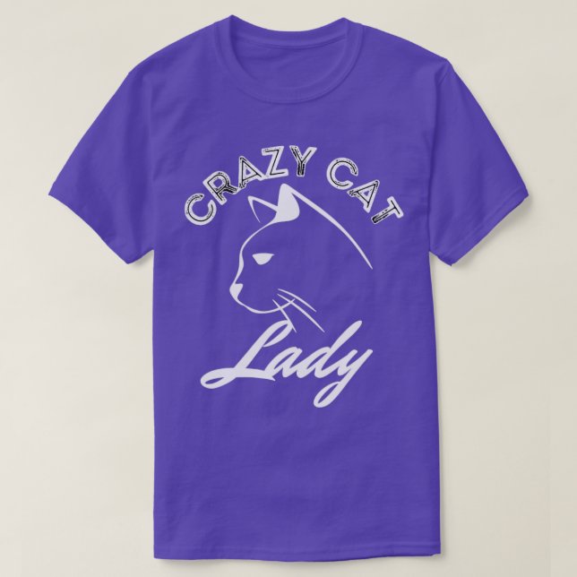 Crazy Cat Lady Cat Merch Design4 T-Shirt (Design Front)