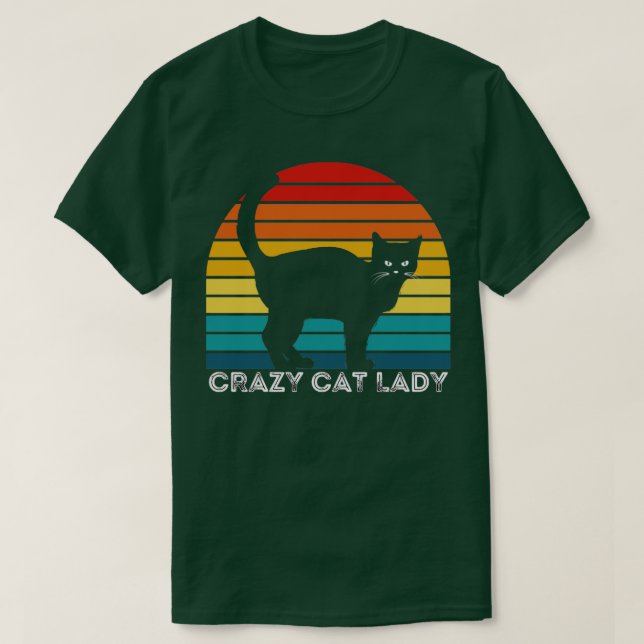 Crazy Cat Lady Cat Merch Design T-Shirt (Design Front)