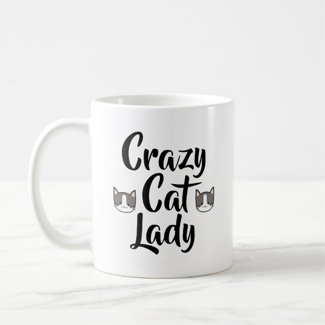 Crazy Cat Lady Coffee Mug (Left)