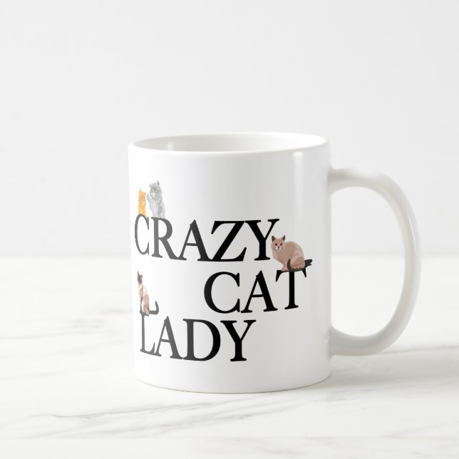 Crazy Cat Lady Coffee Mug (Right)