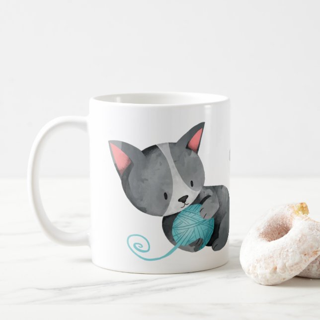 Crazy Cat Lady Coffee Mug (With Donut)