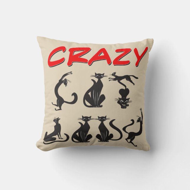 Crazy Cat Lady Cushion (Front)