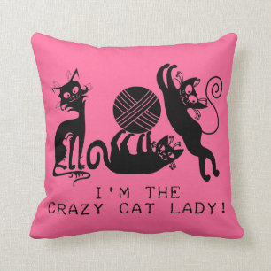 Crazy Cat Lady Cushion