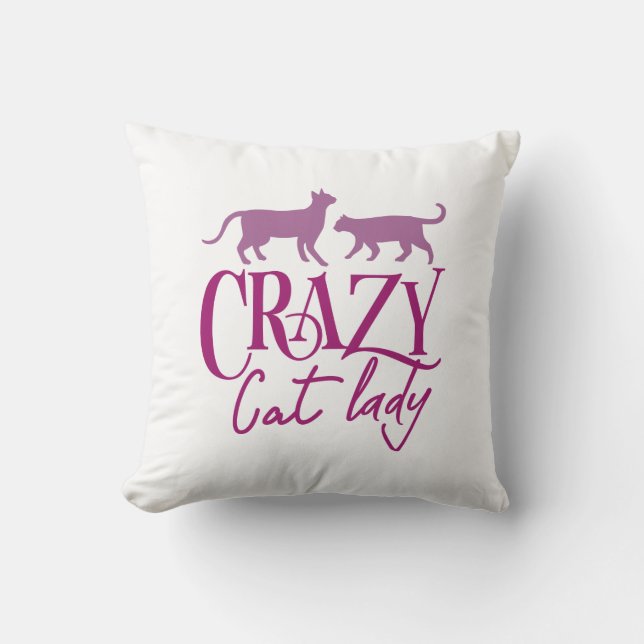 Crazy Cat Lady Cushion (Front)