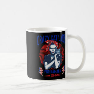 Crazy Cat Lady For Kamala 2024 Kamala Election 202 Coffee Mug