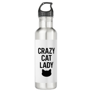 Crazy Cat Lady – Funny Cat Lover Gift 710 Ml Water Bottle
