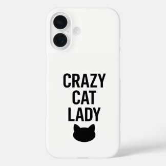 Crazy Cat Lady – Funny Cat Lover Gift iPhone 16 Case