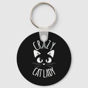 Crazy Cat Lady Funny Fur Mom Mother's Day Christma Key Ring