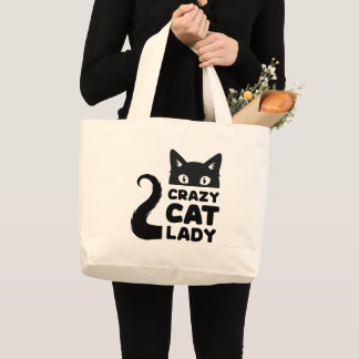 Crazy Cat Lady Grocery Tote Bag