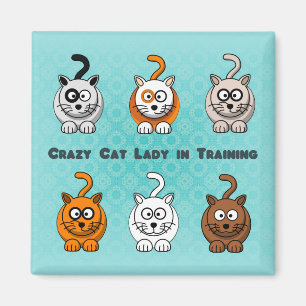 Crazy Cat Lady In Training Magnet