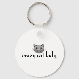 Crazy Cat Lady Key Ring