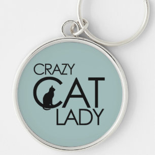 Crazy Cat Lady Key Ring