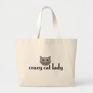 Crazy Cat Lady Large Tote Bag