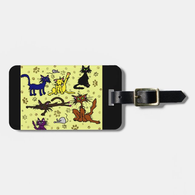 Crazy Cat Lady Luggage Tag (Front Horizontal)