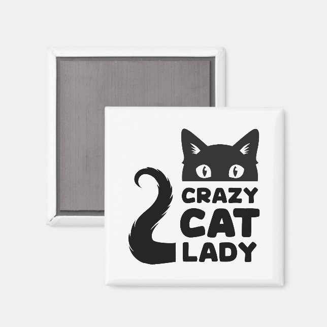 Crazy Cat Lady Magnet (Front/Back)