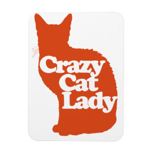 Crazy cat lady magnet