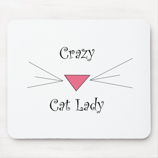 Crazy Cat Lady Mouse Pad (Front)