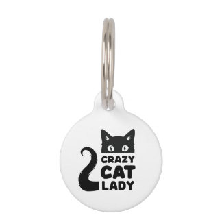 Crazy Cat Lady Name Tag