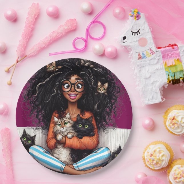 Crazy Cat Lady  Paper Plate (Party)