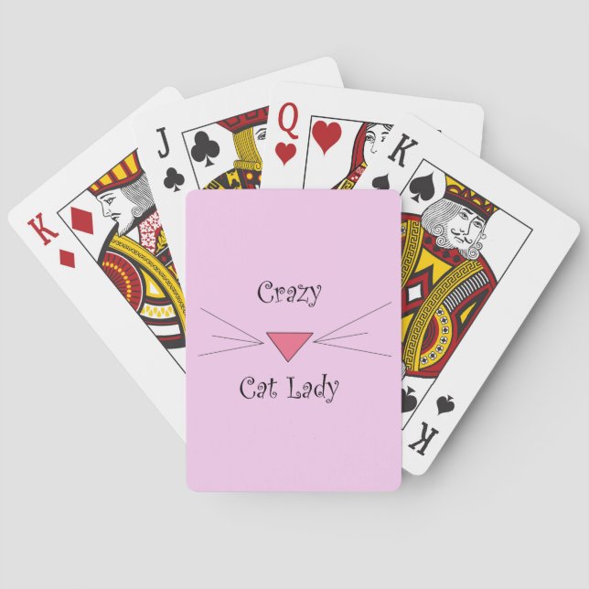 Crazy Cat Lady Playing Cards (Back)