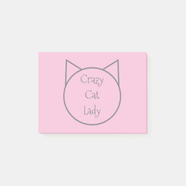 Crazy Cat Lady Post-it Notes (Front)