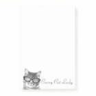 Crazy cat lady Post-it® notes | kitty in glasses