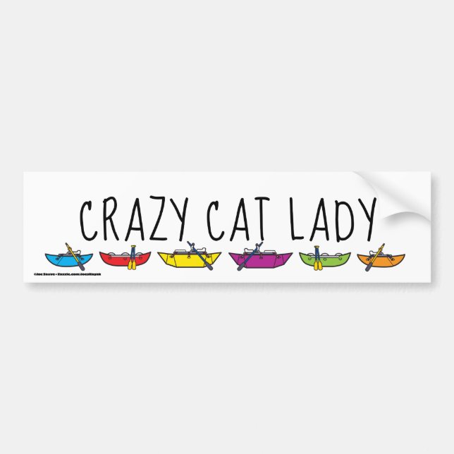 Crazy Cat Lady Rafters Bumper Sticker (Front)
