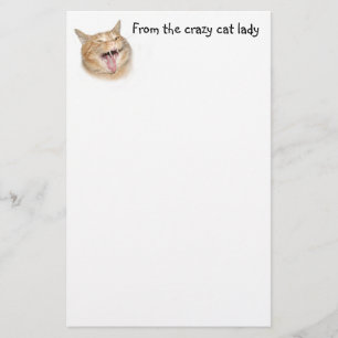Crazy cat lady stationery