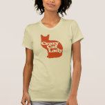 Crazy cat lady T-Shirt<br><div class="desc">cute crazy cat lady animal lover</div>