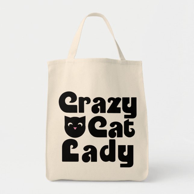 Crazy Cat Lady Tote Bag (Front)