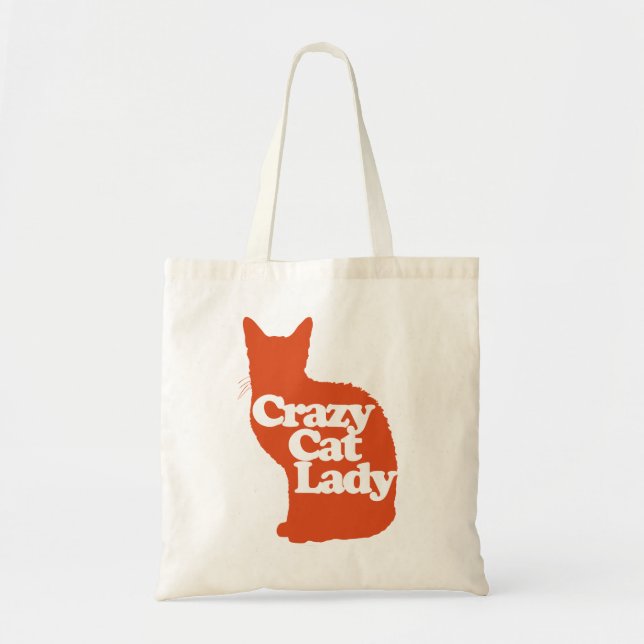 Crazy cat lady tote bag (Front)