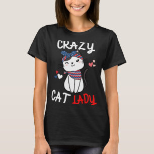 Crazy Cat Lady Women  Animal  Mother's Day T-Shirt