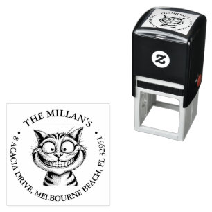  crazy cat lover theme self-inking stamp