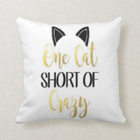 Crazy Cat Person Pillow
