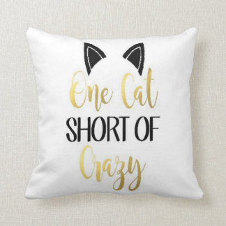 Crazy Cat Person Pillow