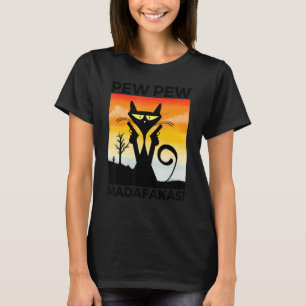 Crazy Cat Pew Madafakas For Cat Cat Vintage T-Shirt