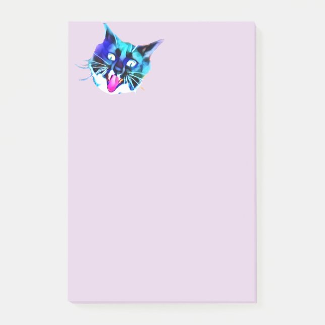 Crazy Cat Post-It Notes (Front)