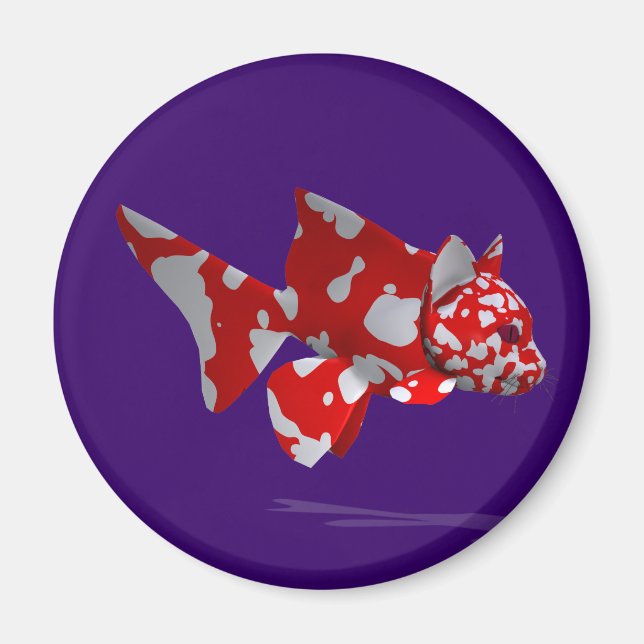 Crazy Catfish Magnet (Front)