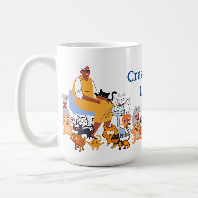 Crazy Cats Lady Coffee Mug (Left)