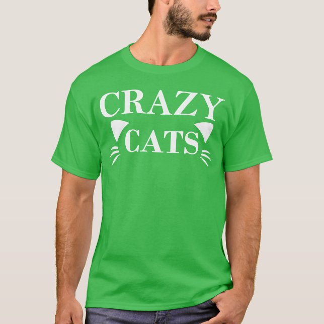 Crazy Cats retro T-Shirt (Front)