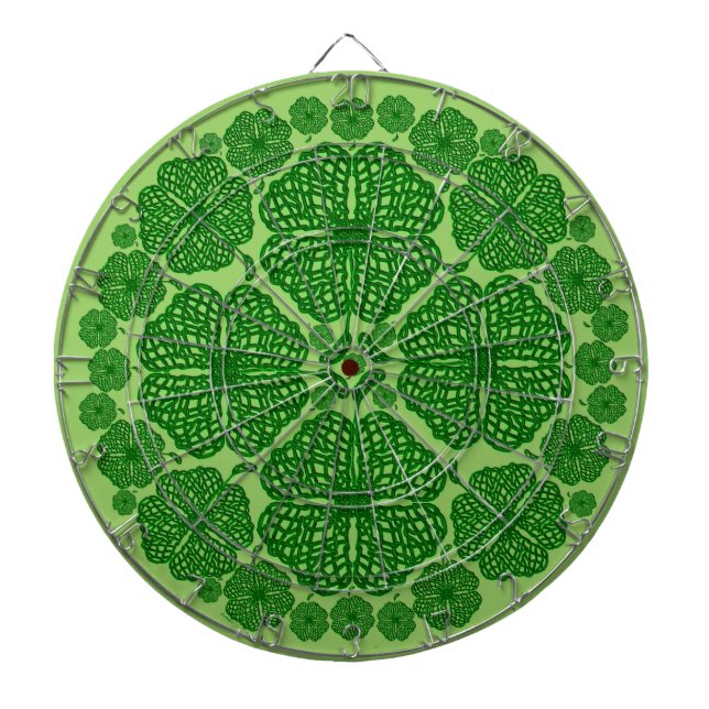 Crazy Celtic Clovers Dartboard (Front)