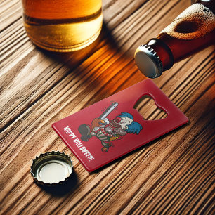 Crazy Chainsaw Clown Happy Halloween Cartoon