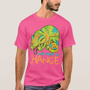 Crazy Chameleon I Lizard I Chameleon T-Shirt