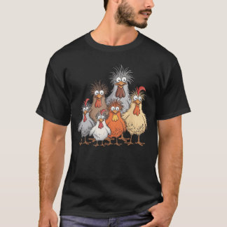 Crazy Chicken Family friends T-Shirt