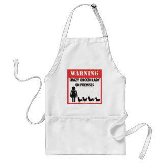Crazy Chicken Lady Apron