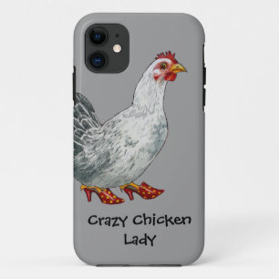 Crazy Chicken Lady Case-Mate iPhone Case