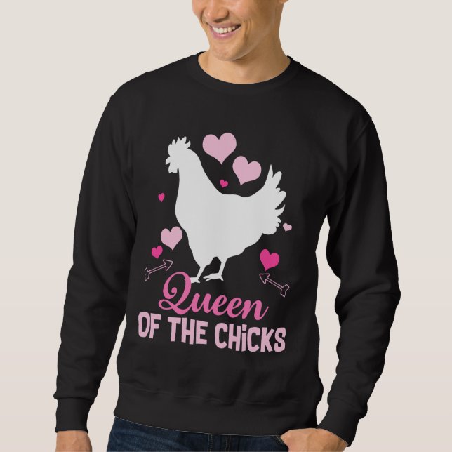 Crazy Chicken Lady Farming   Sweatshirt (Front)